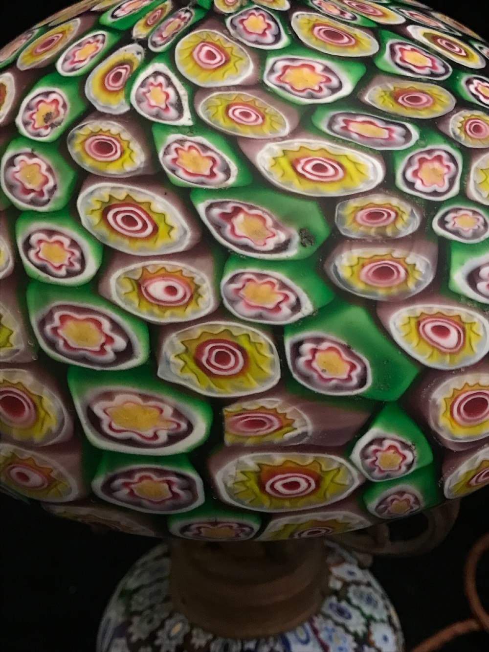 Stunning Millefiori Lamp 1900 View V