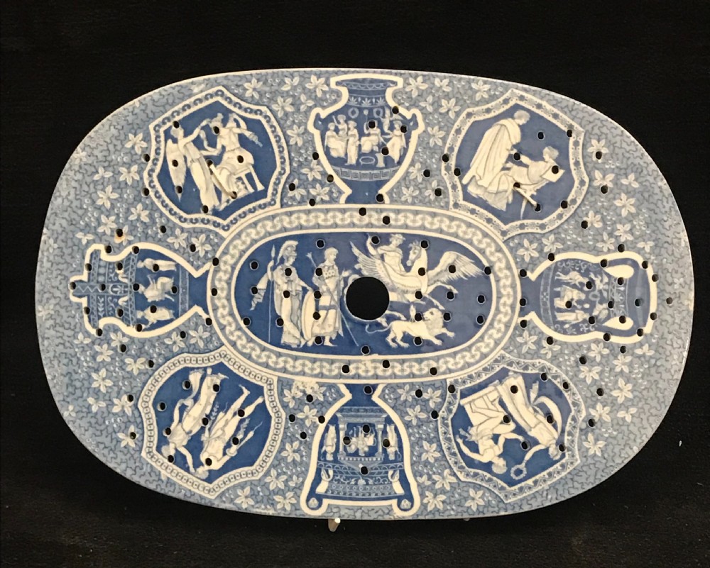 Superb Spode Drainer in Greek Pattern 1815-1820