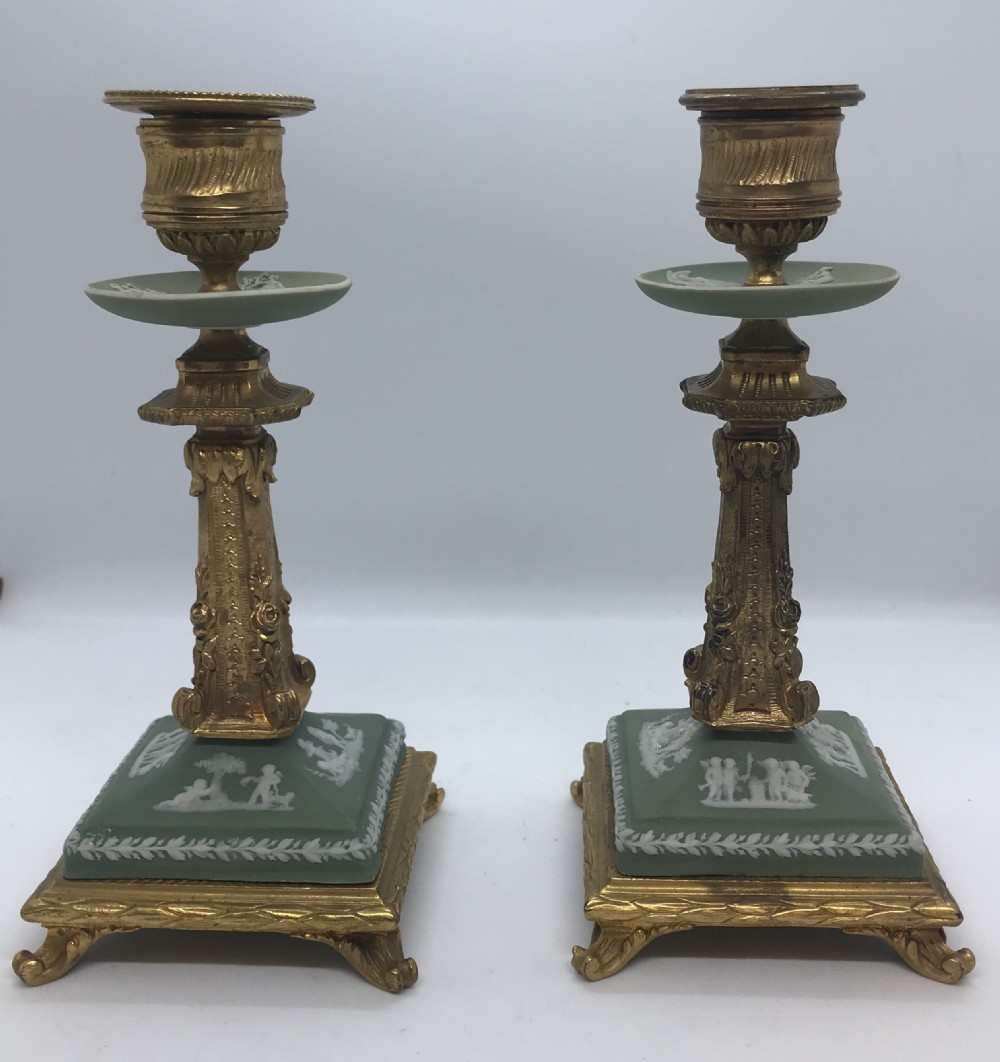Wedgwood Clock Set 1870-1880 View VIII
