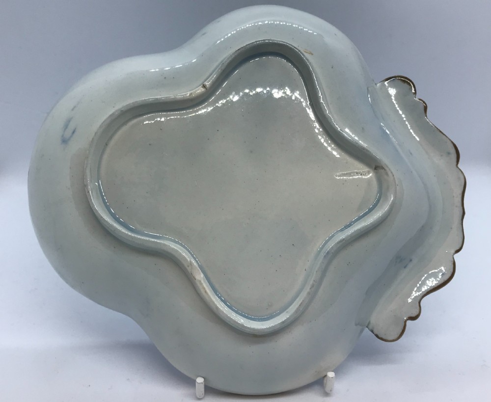 Pair of Pearlware Greek Pattern Dessert Shapes 1810 View VI