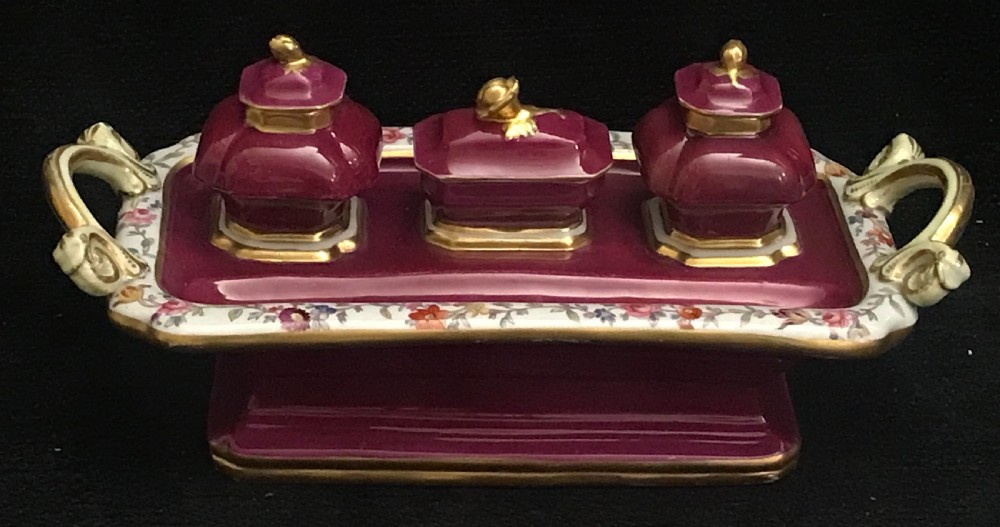 Masons Ironstone Inkwell 1830-1840