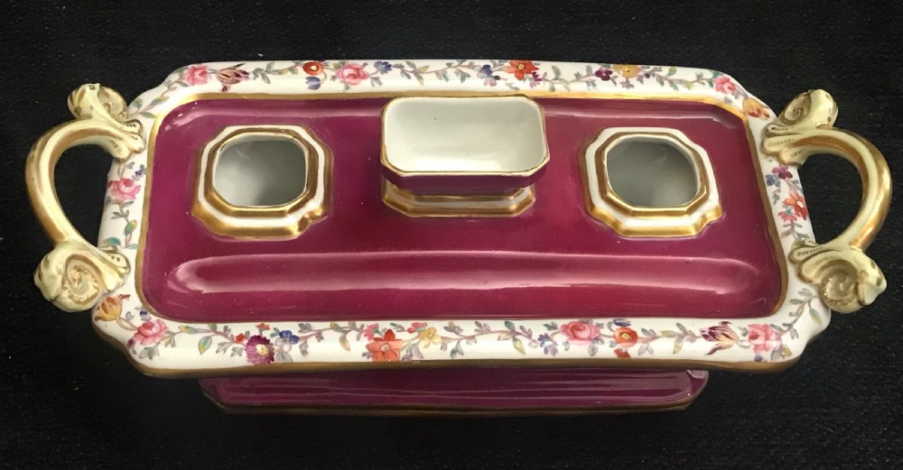 Masons Ironstone Inkwell 1830-1840 View III
