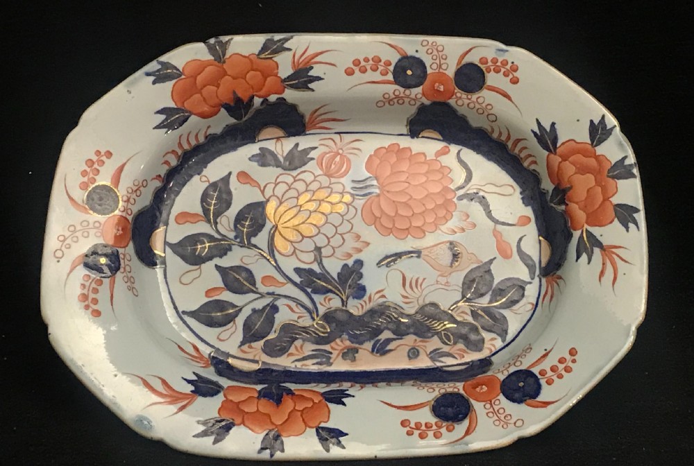 Masons Ironstone Soup Tureen on Stand in Imari Pattern 1820-1830 View V