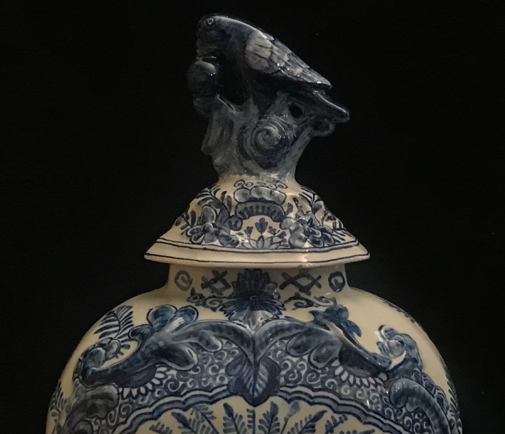 Large Pair of Delft Vases 1850-1860 View V