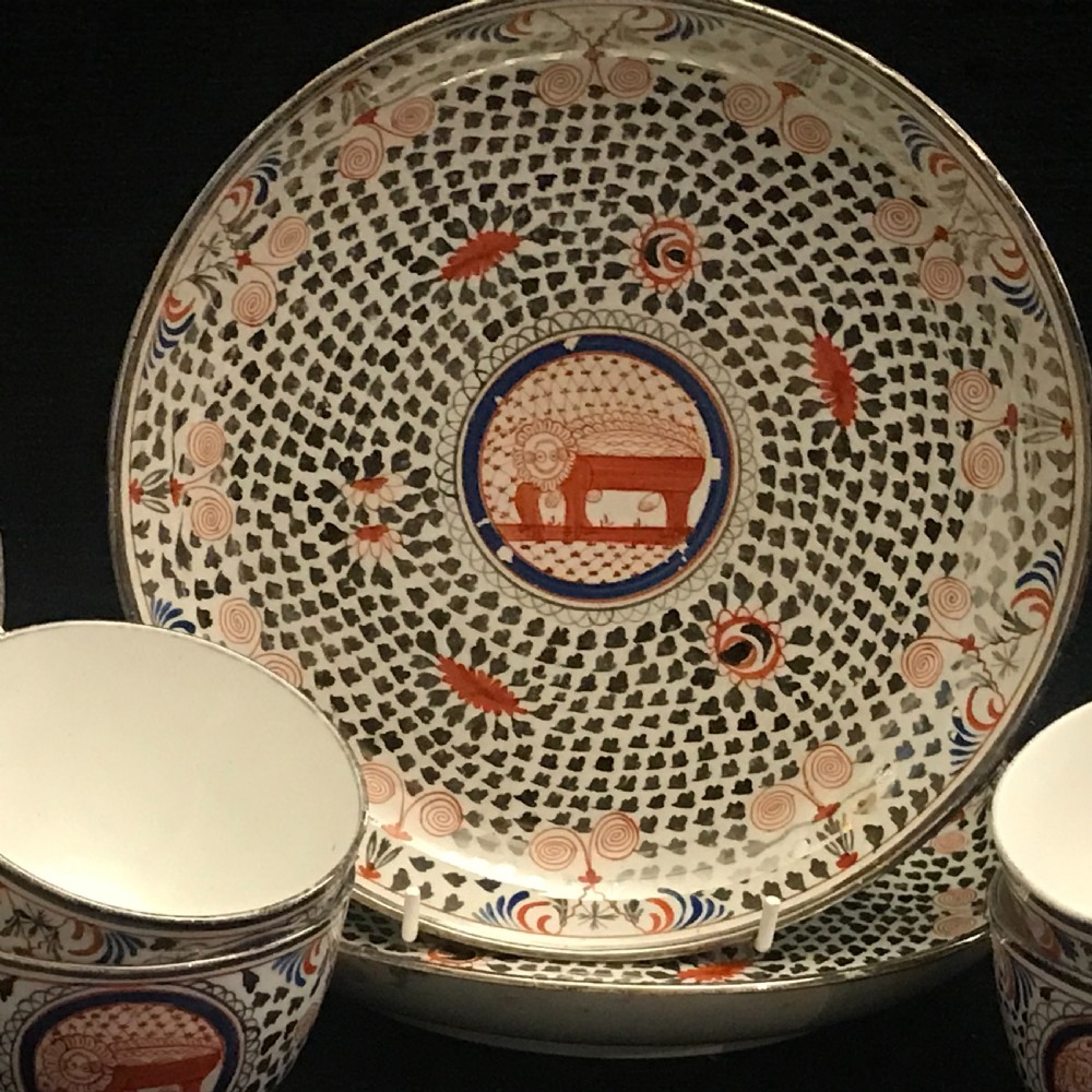 Minton Tea Set in Mad Cow Pattern 1815-1820 View II