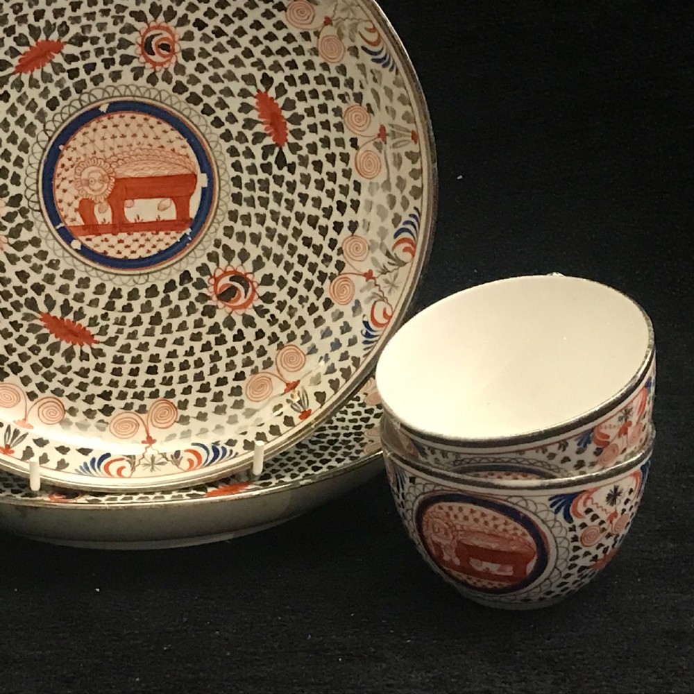 Minton Tea Set in Mad Cow Pattern 1815-1820 View IV