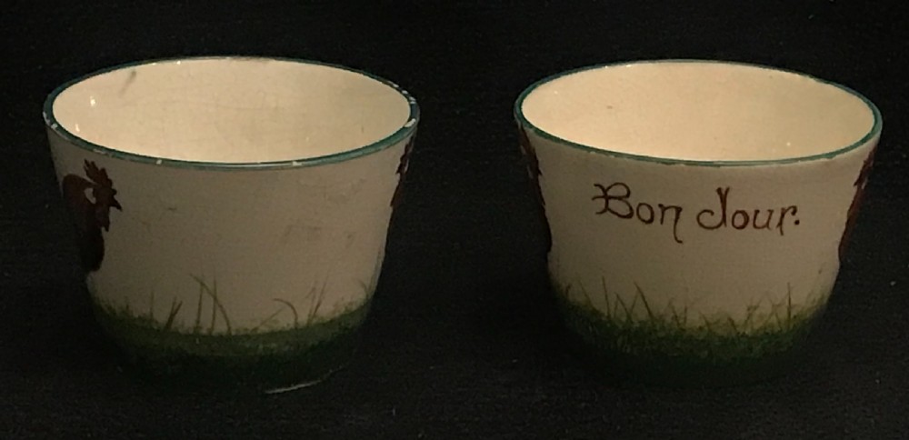 Collection of Wemyss Cups and Vases in Cockerel and Hen Pattern 1880-1900  View IX