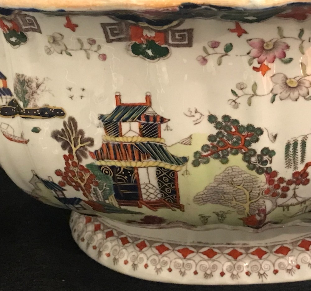 Masons Ironstone Foot Bath in Willow Pattern 1845 View VII