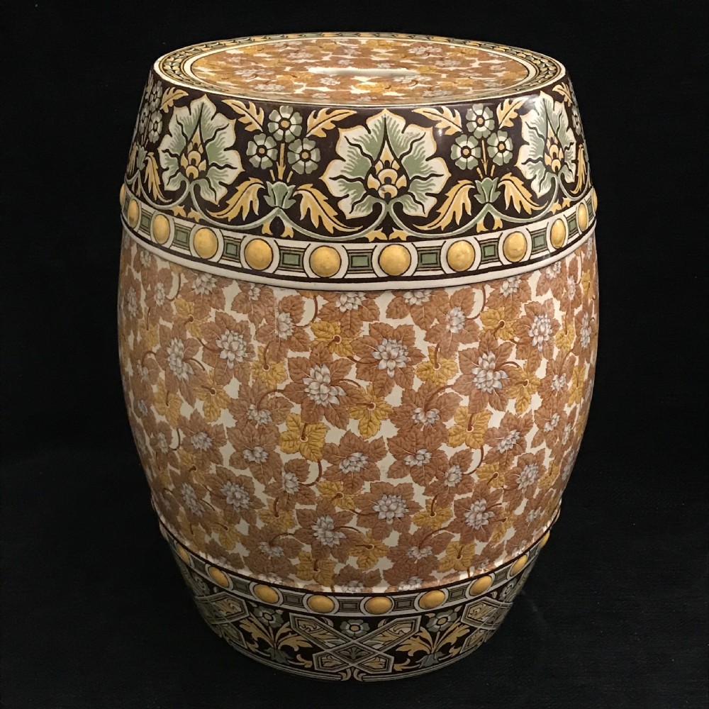 Minton Chintz Garden Seat 1870-1890