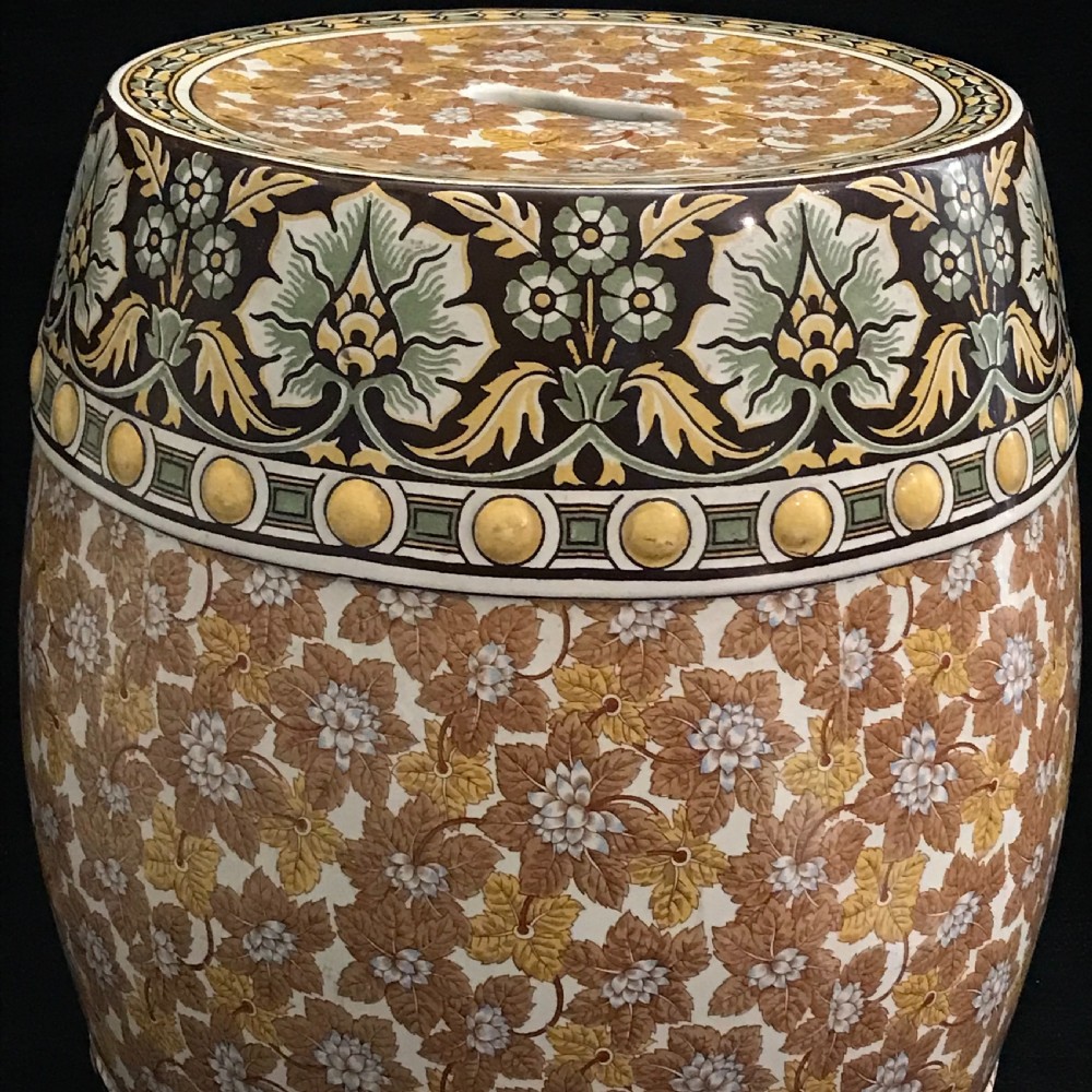 Minton Chintz Garden Seat 1870-1890 View III