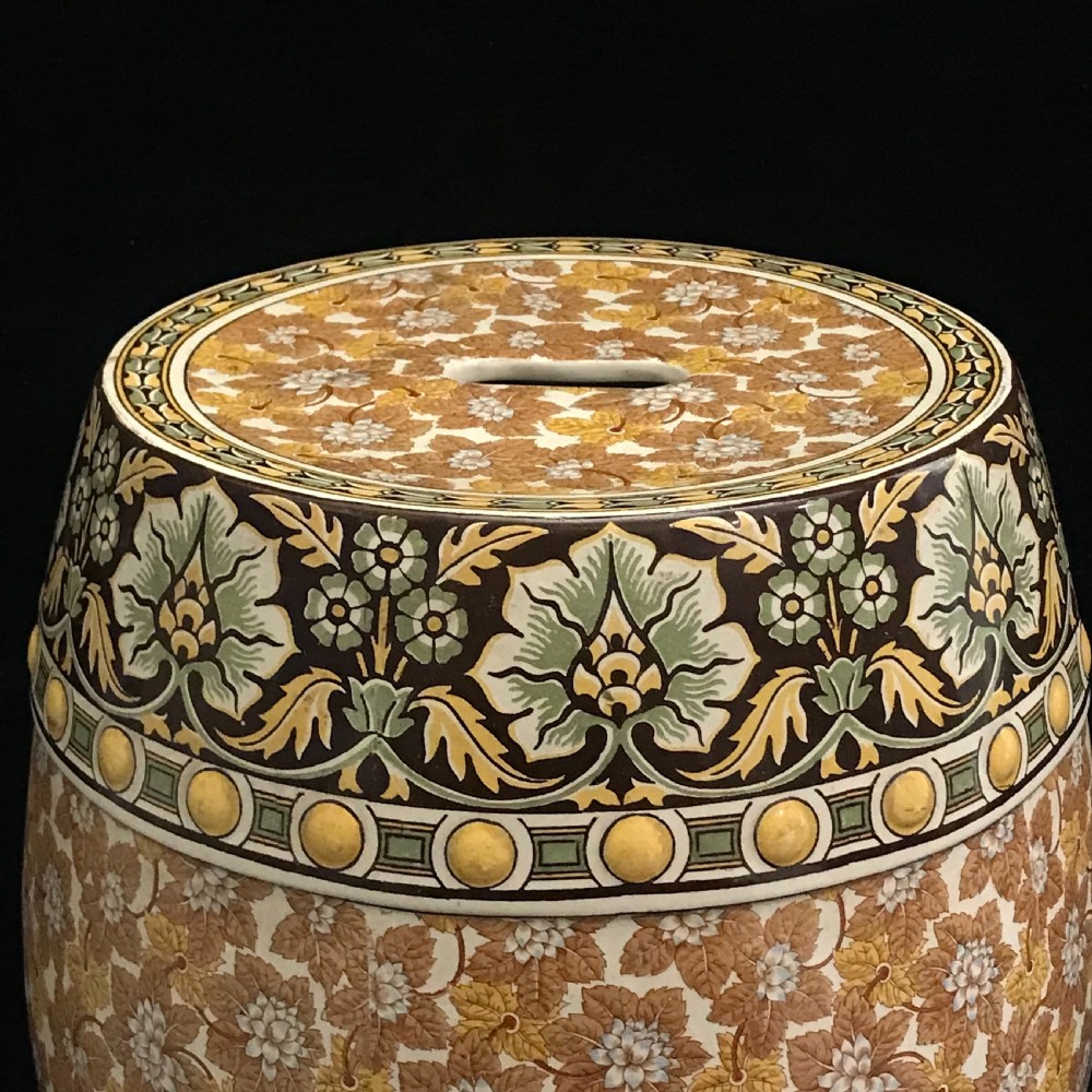 Minton Chintz Garden Seat 1870-1890 View IV