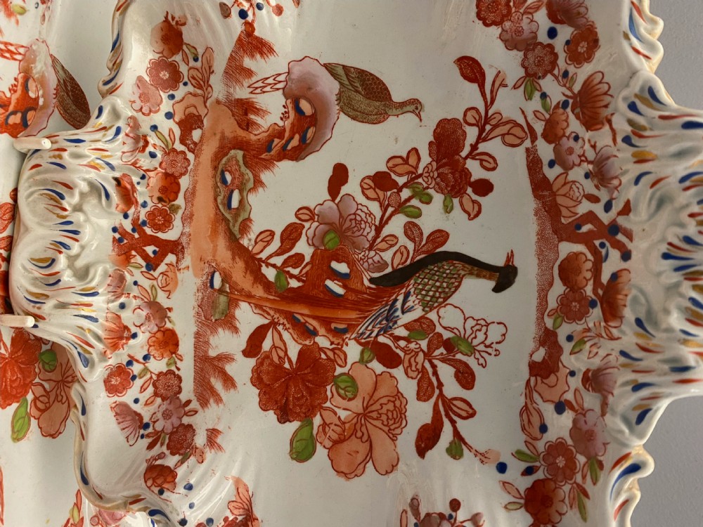Masons Ironstone Dessert Service in Long-Tail Bird Pattern 1813-1820 View VIII