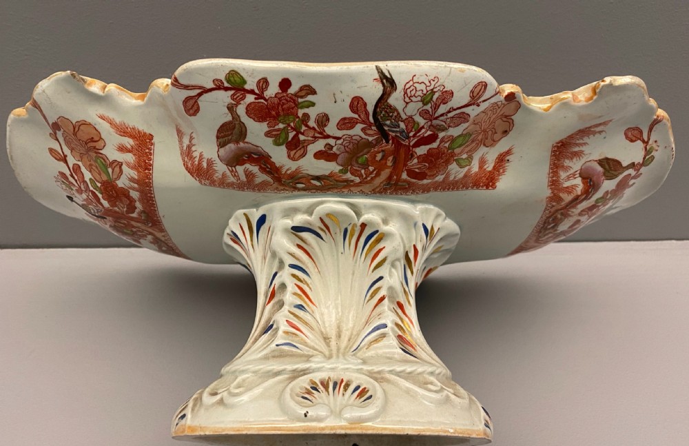 Masons Ironstone Dessert Service in Long-Tail Bird Pattern 1813-1820 View XX