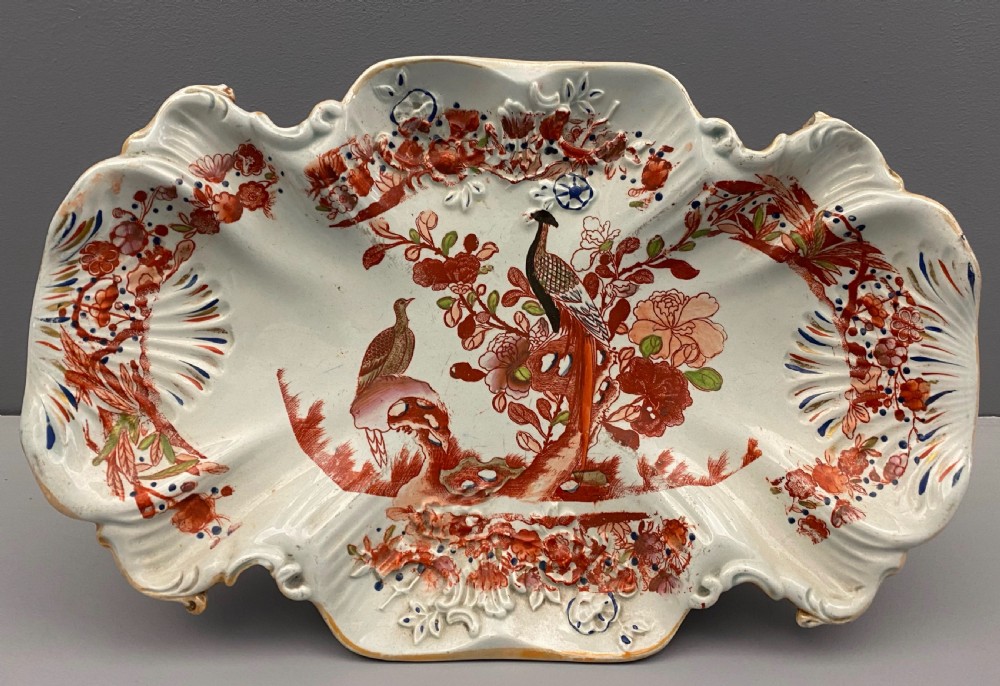 Masons Ironstone Dessert Service in Long-Tail Bird Pattern 1813-1820 View XXI