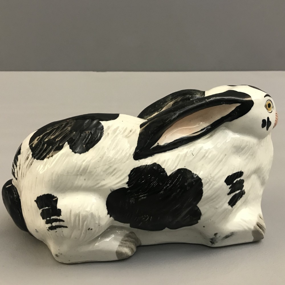 Rare Pair of Staffordshire Rabbits 1860-1870 View VII