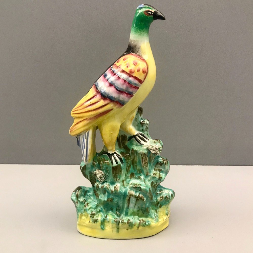 Rare Pair of Staffordshire Roc Birds 1860-1870 View II