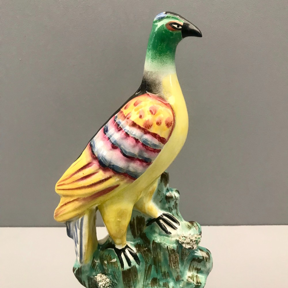 Rare Pair of Staffordshire Roc Birds 1860-1870 View III
