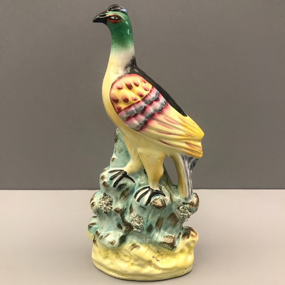 Rare Pair of Staffordshire Roc Birds 1860-1870 View X