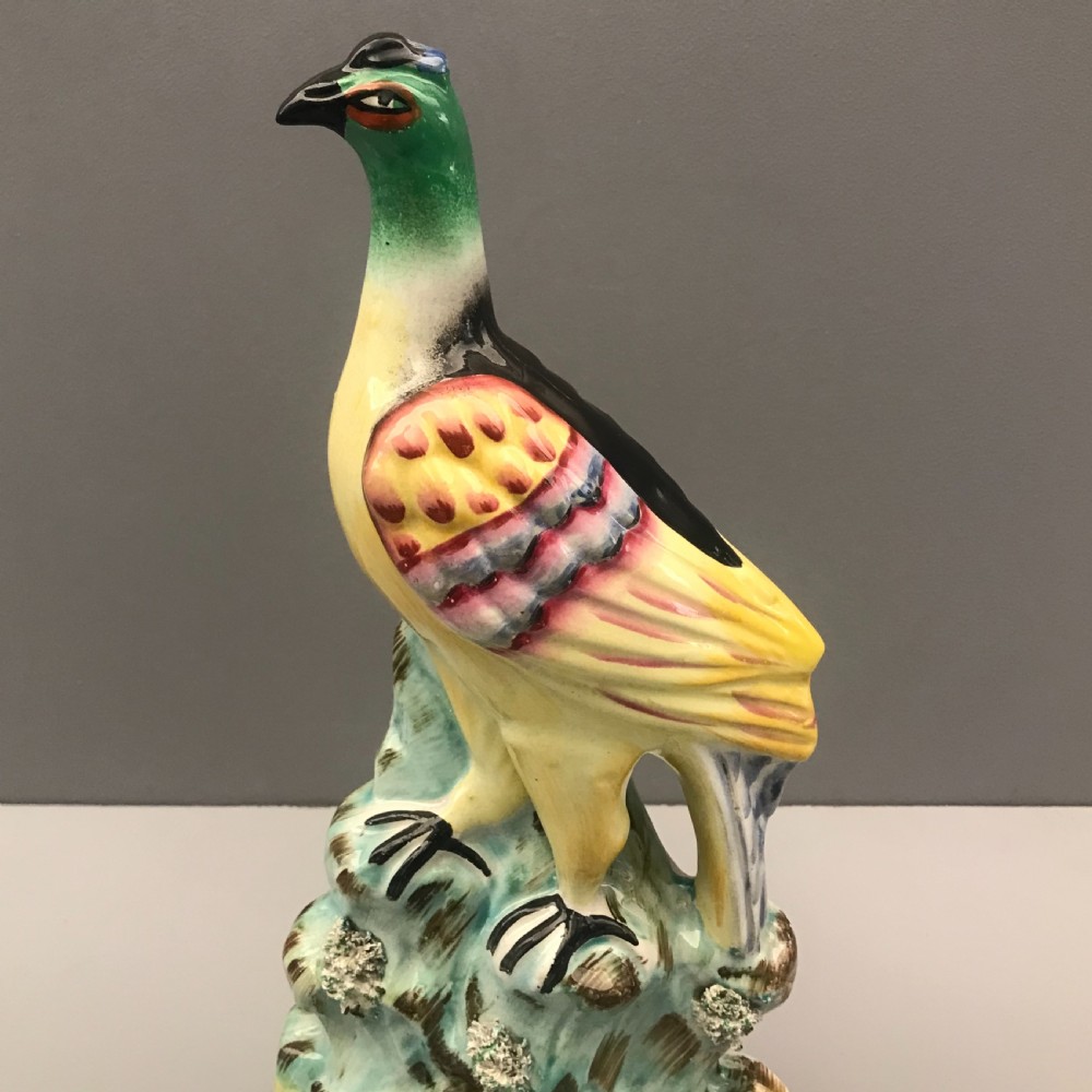 Rare Pair of Staffordshire Roc Birds 1860-1870 View XI