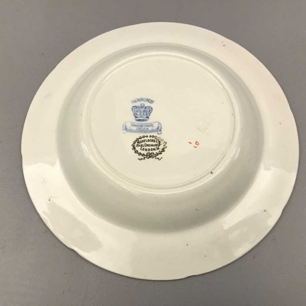 Masons Ironstone Bowls in Flying Bird Pattern 1870 (Set of 10) View VI