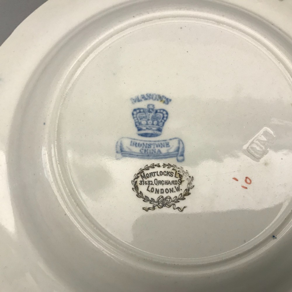 Masons Ironstone Bowls in Flying Bird Pattern 1870 (Set of 10) View VII