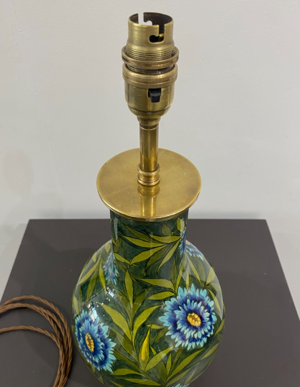 A Pair Of Doulton vases converted into lamp bases View III