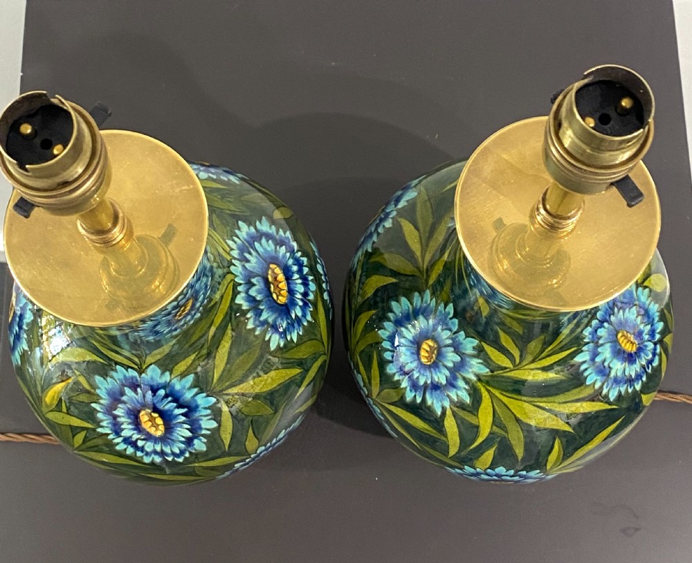 A Pair Of Doulton vases converted into lamp bases View IV