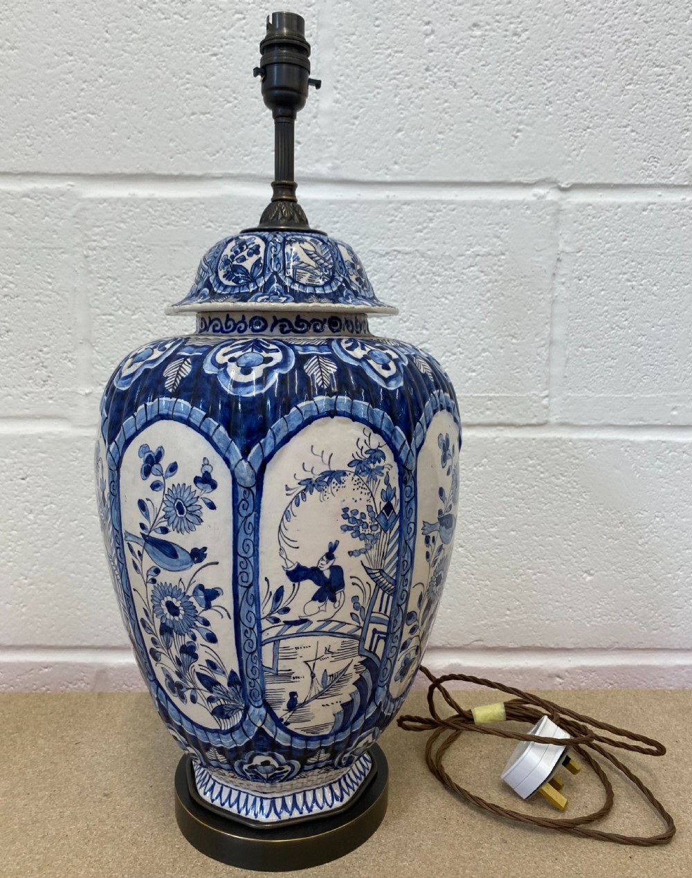 A Pair Of Delft Vases With Chinoiserie View VI