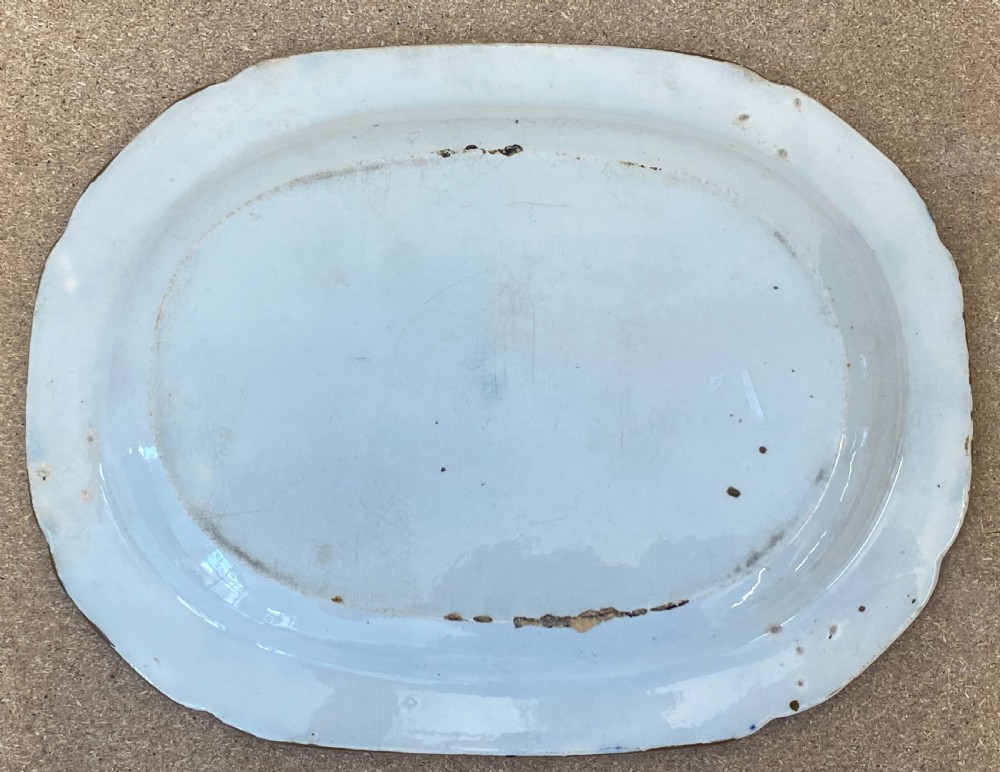 A Pair Of Herculaneum Blue And White Greek Pattern Platters 1805-1815 View III
