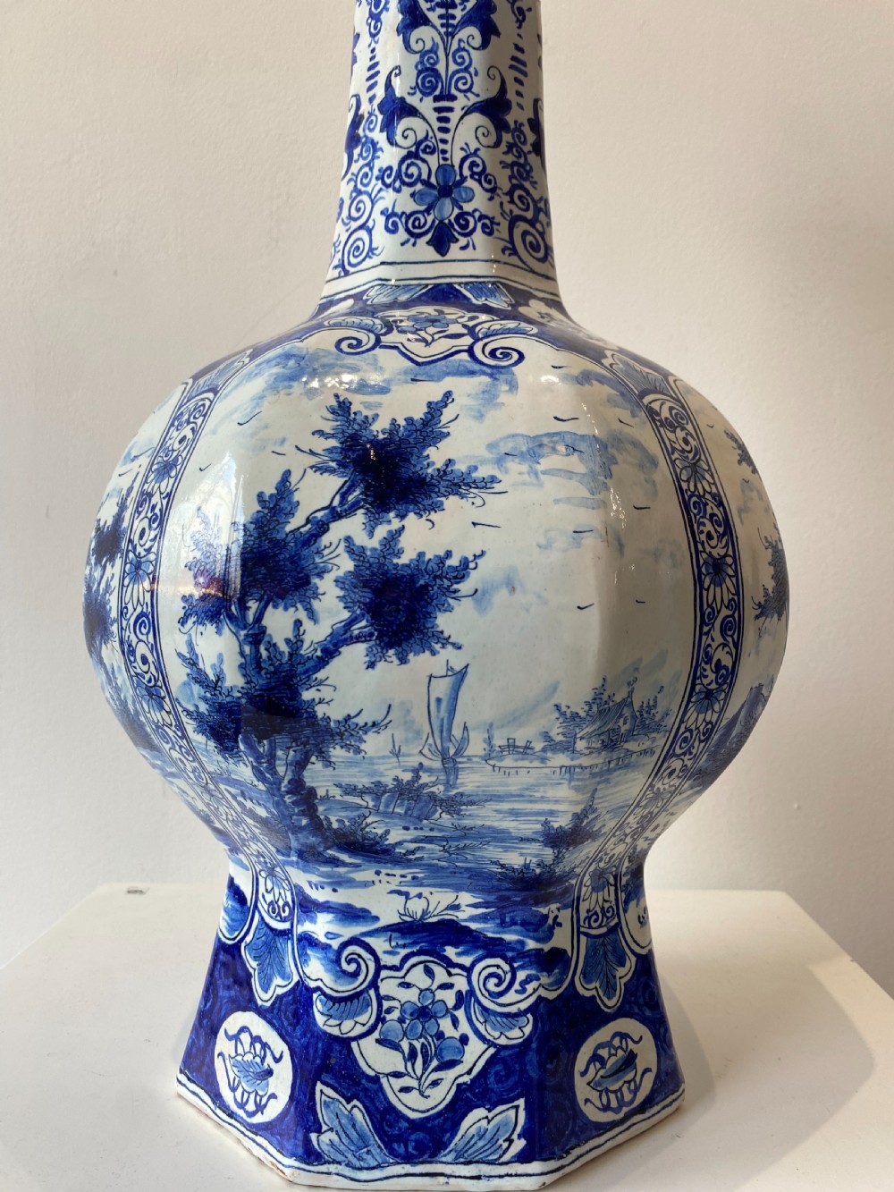A Pair of Onion Shaped Delft Vases View VI
