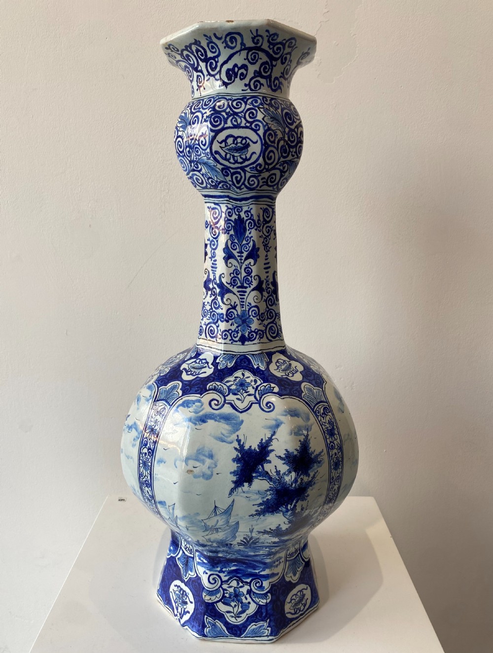 A Pair of Onion Shaped Delft Vases View IX