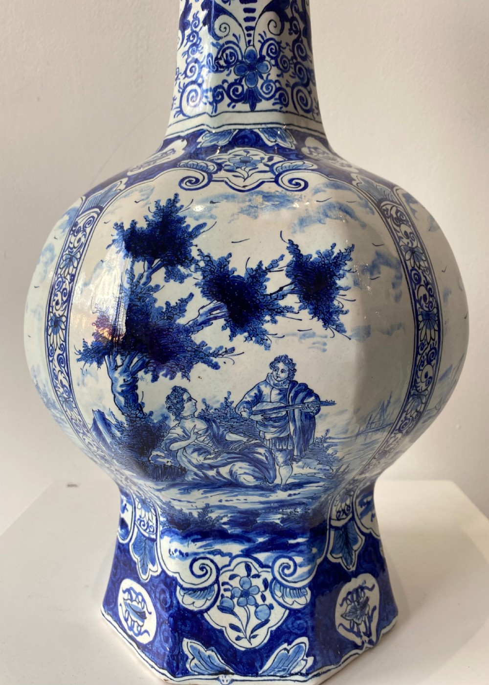 A Pair of Onion Shaped Delft Vases View X