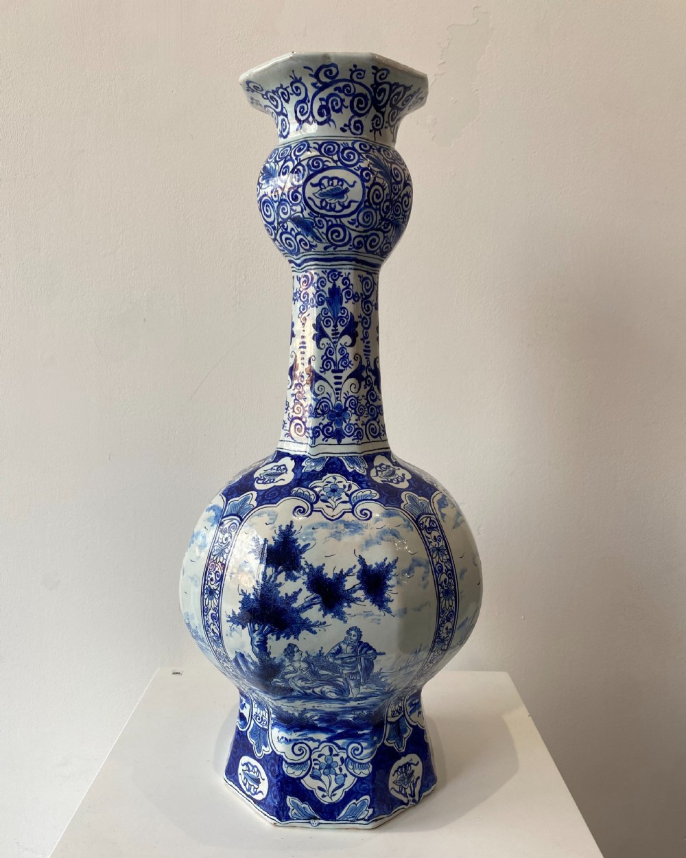 A Pair of Onion Shaped Delft Vases View XII
