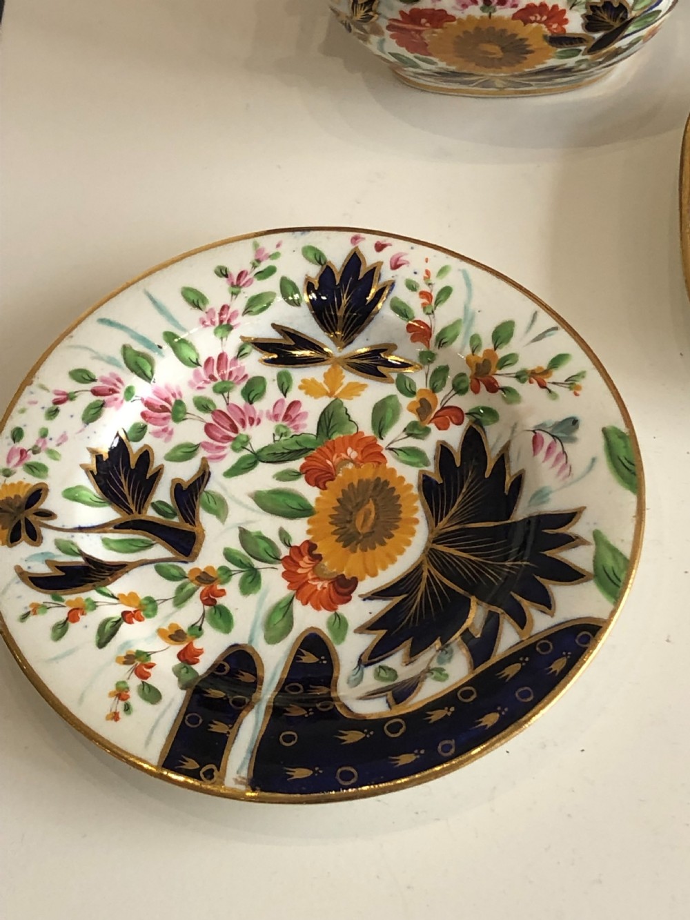 Extremely Rare Coalport Child Set in Thumb and Finger Pattern circa 1820 View IX