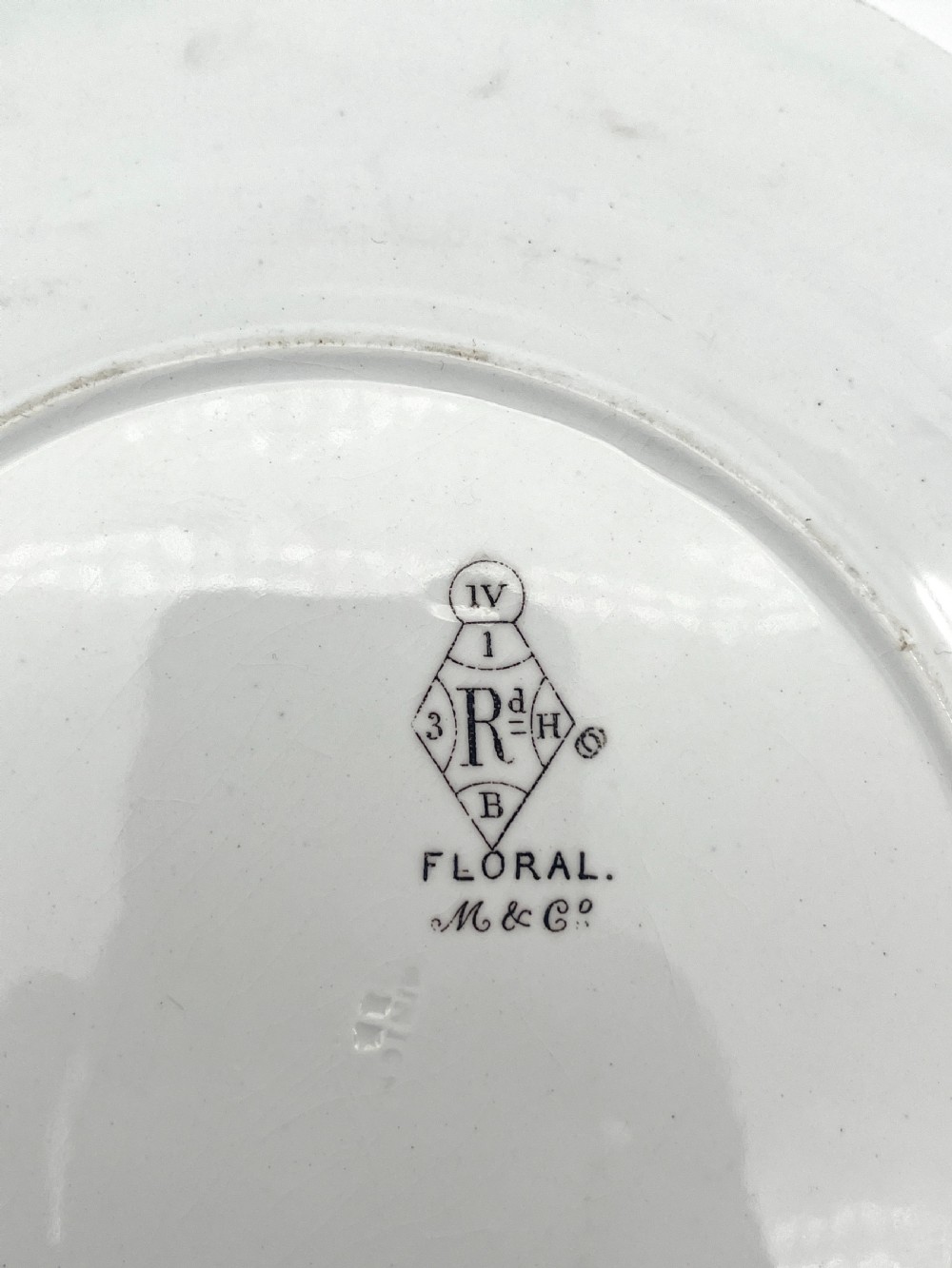 A beautiful 1870’s Minton Creamware body of platter and plates with vegetables patterns View XIII