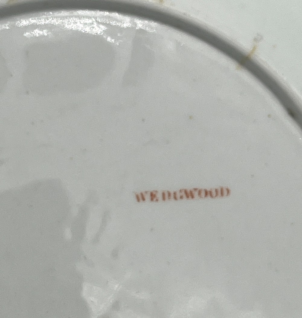 A rare Red Mark Wedgwood pr of Coffee Cup and saucer 1815-1820 View IV