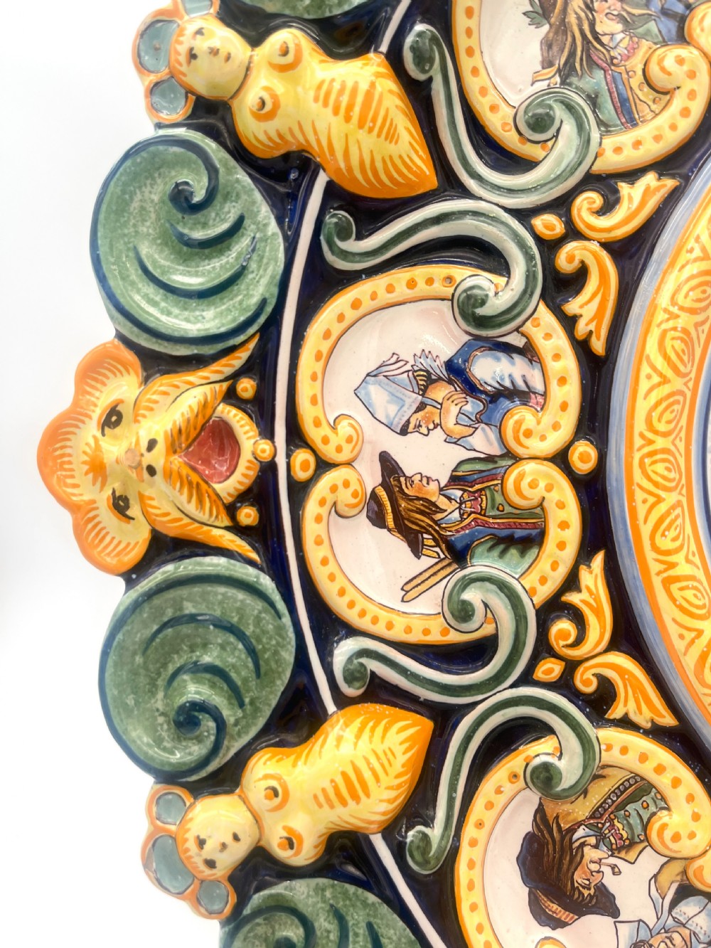 An early 20th Century Porquier Beau Quimper Exhibition Charger View III