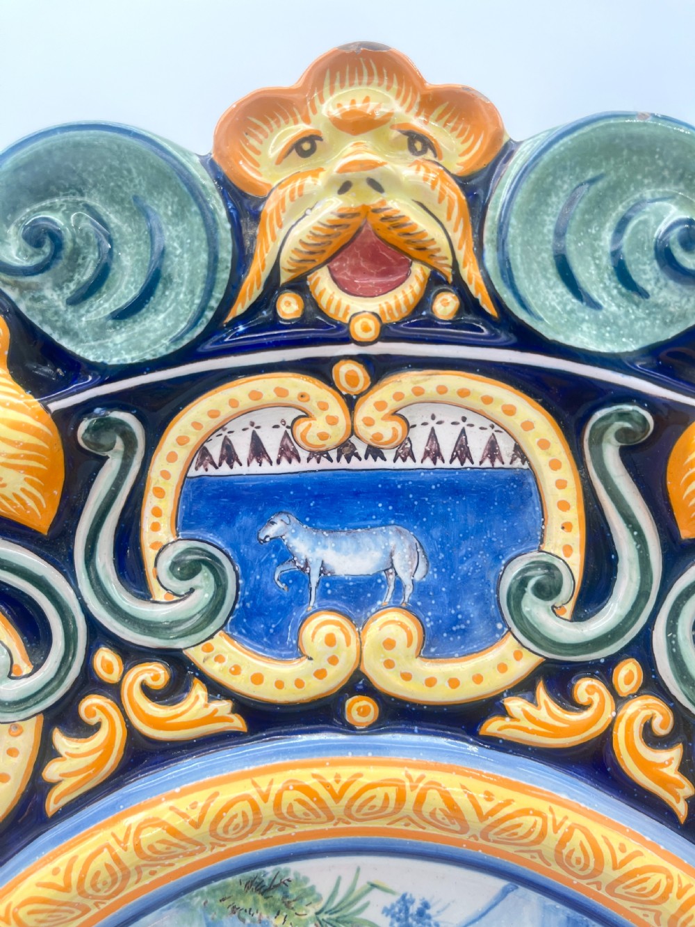 An early 20th Century Porquier Beau Quimper Exhibition Charger View IV