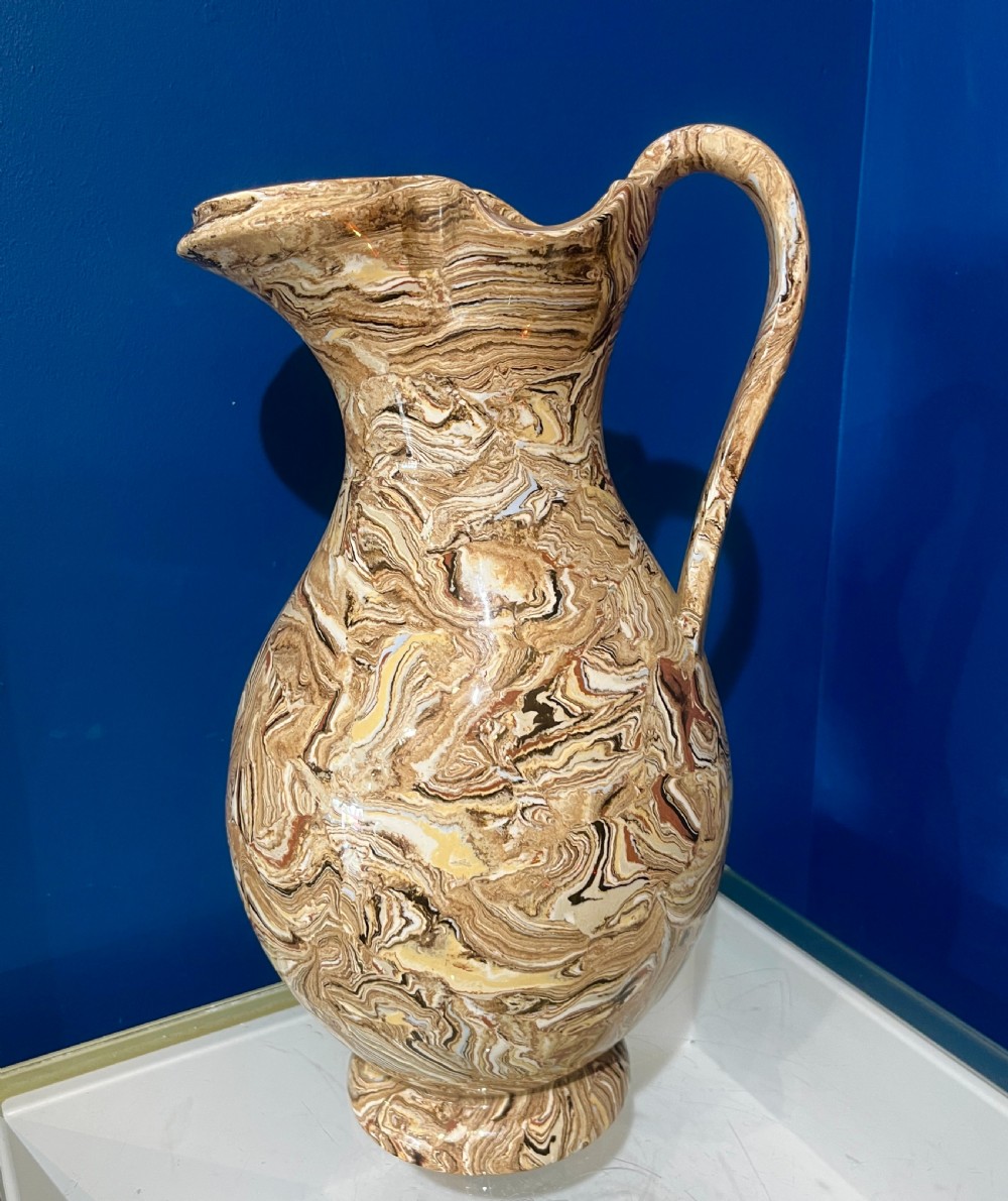 A beautiful Copeland & Garret Agateware Ewer. Circa 1840