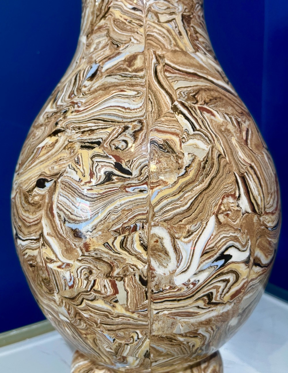 A beautiful Copeland & Garret Agateware Ewer. Circa 1840 View V