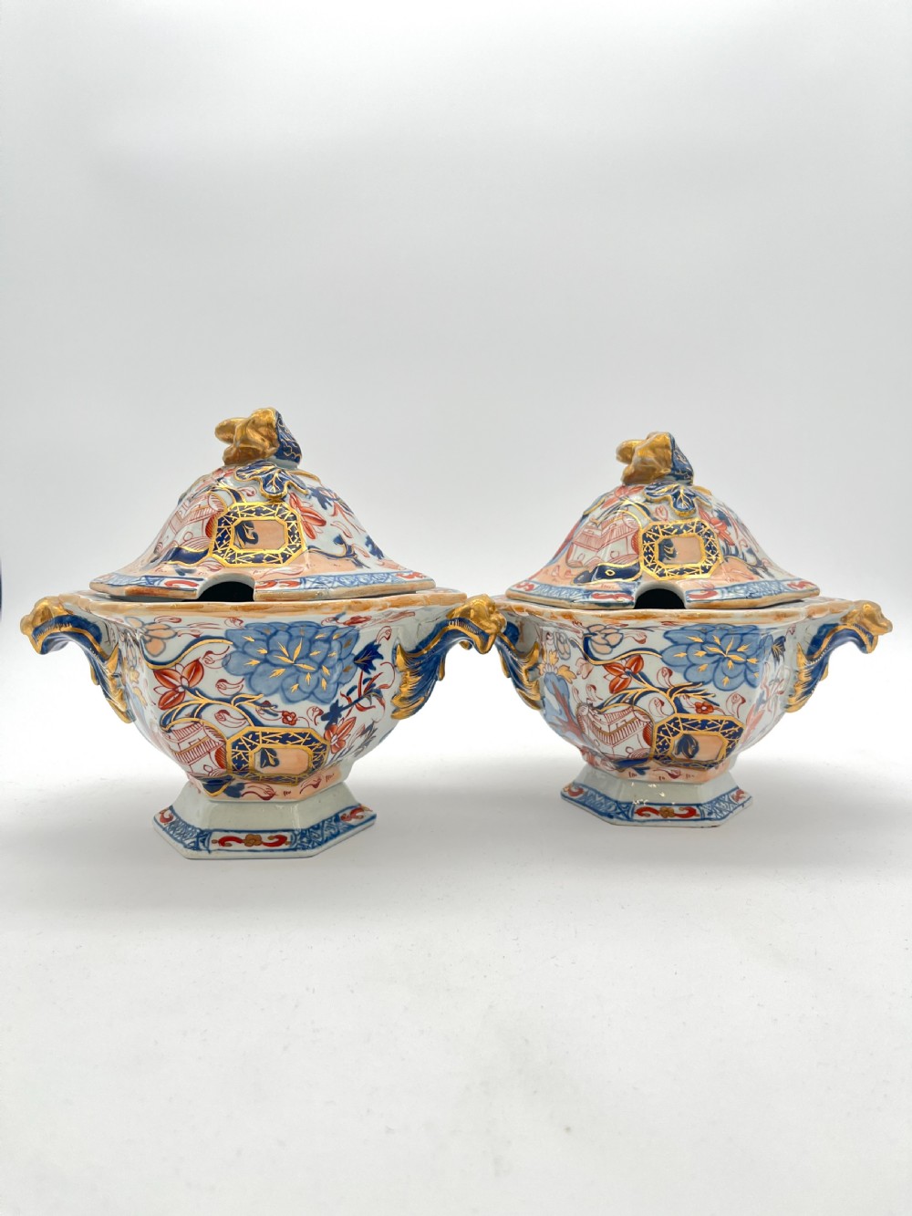 Mason’s Ironstone Dinner Service in Japan Fence Pattern 1820 View XV
