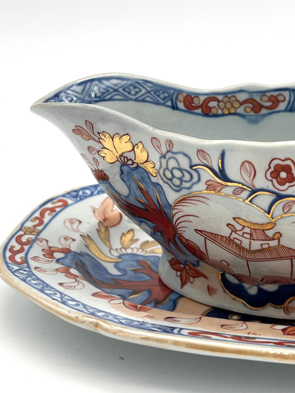 Mason’s Ironstone Dinner Service in Japan Fence Pattern 1820 View XIX