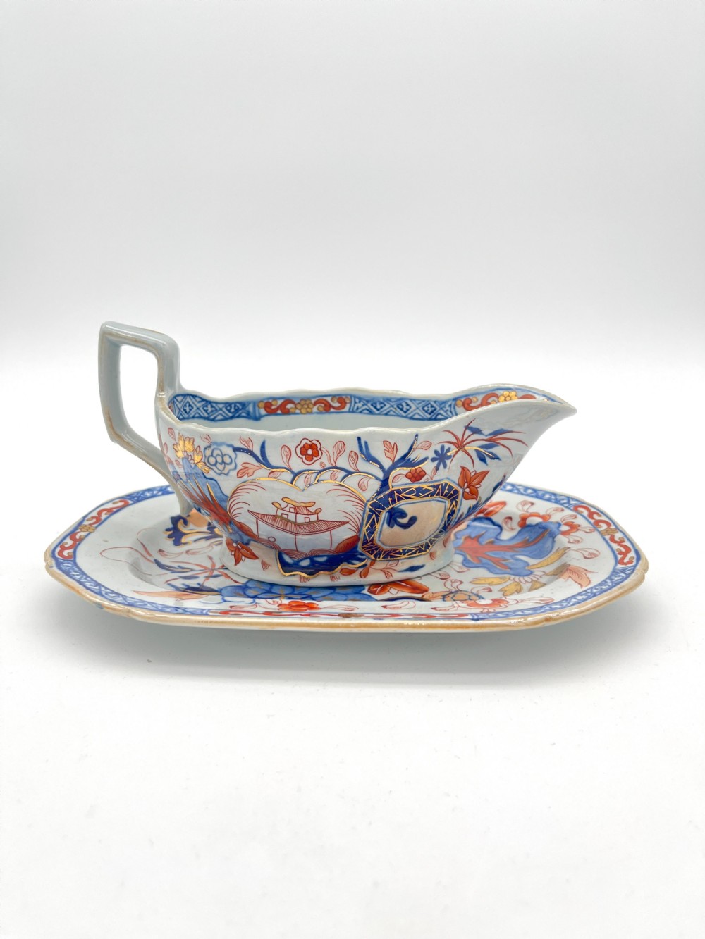 Mason’s Ironstone Dinner Service in Japan Fence Pattern 1820 View XXI