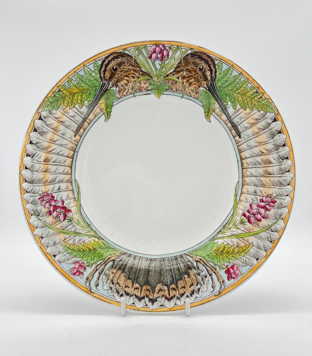 Set of eight 1860-1870 Minton “Game Series” Plates View II