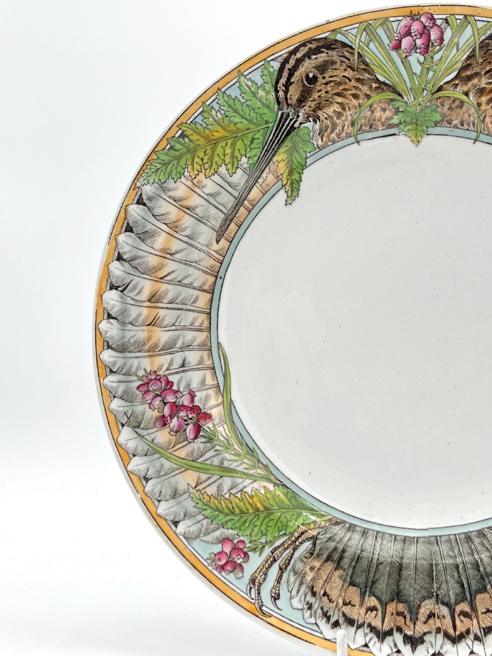 Set of eight 1860-1870 Minton “Game Series” Plates View III