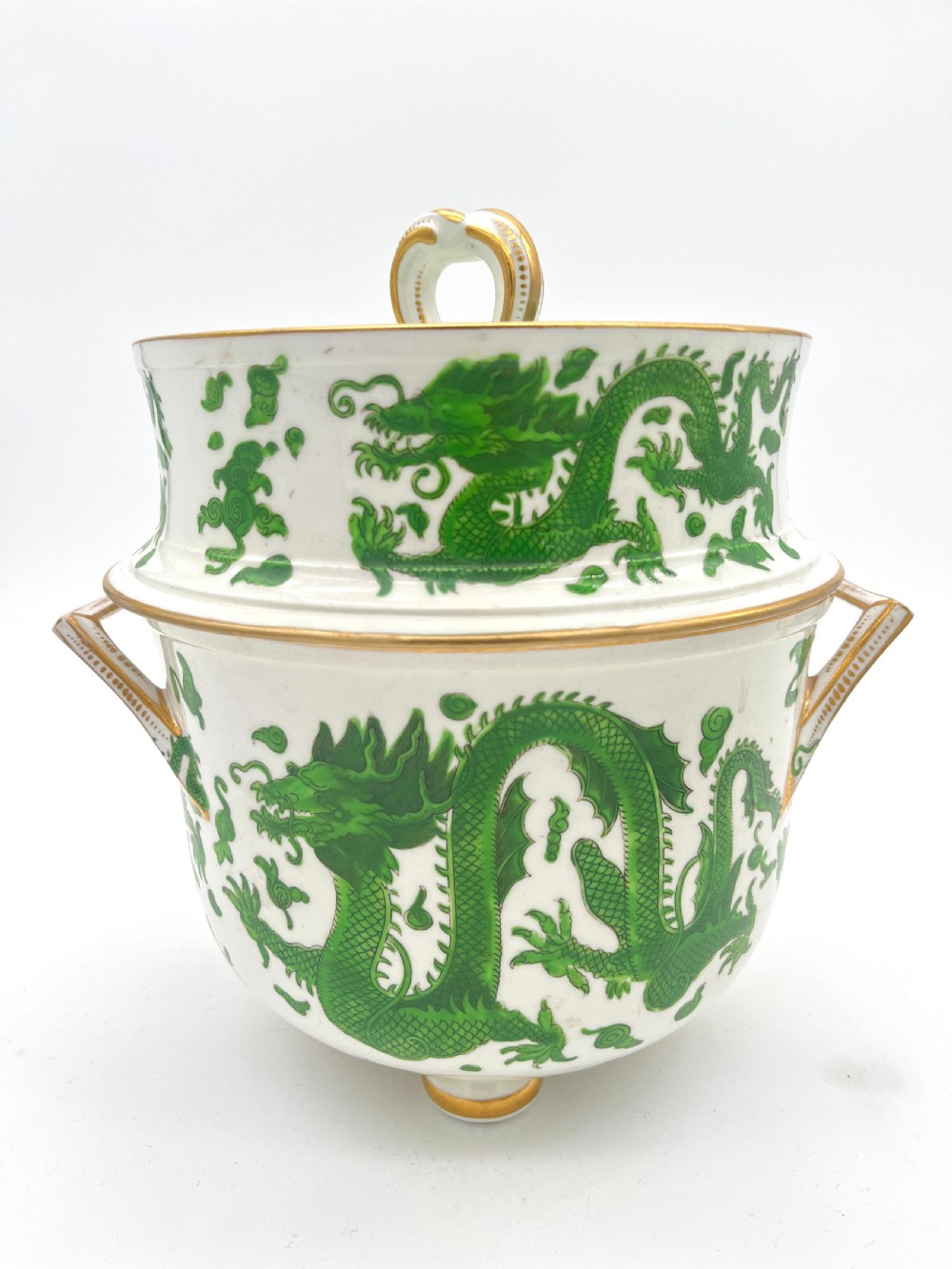 Pair of Rare Coalport Porcelain Ice Pails, circa 1805-1815 View II