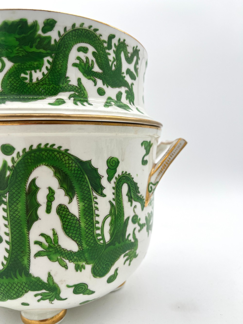 Pair of Rare Coalport Porcelain Ice Pails, circa 1805-1815 View IV