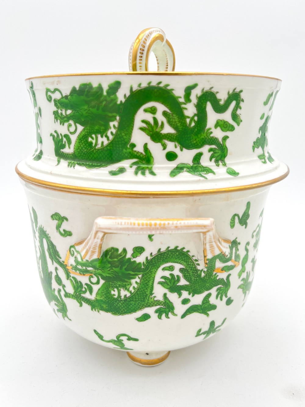 Pair of Rare Coalport Porcelain Ice Pails, circa 1805-1815 View V