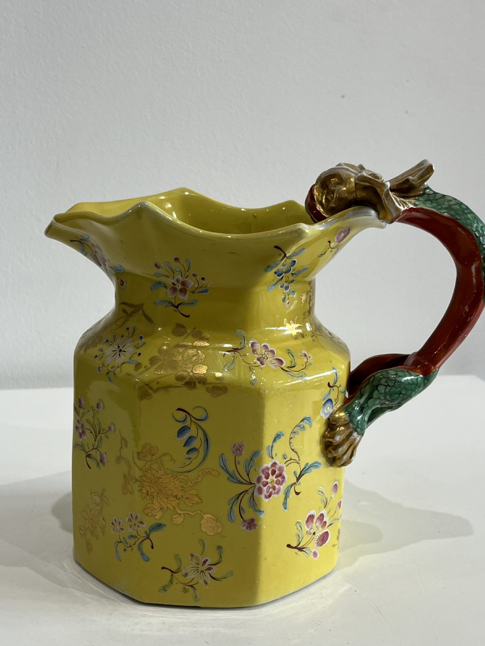 Mason's Ironstone Fenton Jug Shaped with Dragon Handle, 1813-1820  View VII