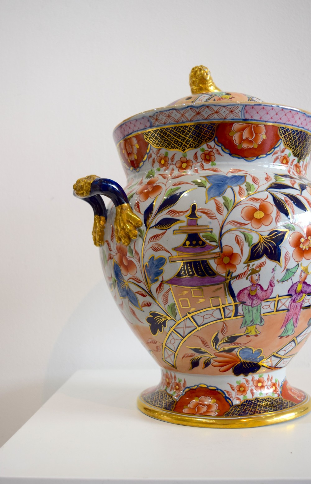 A Rare 1820's Hicks and Meigh Ironstone Potpourri View V